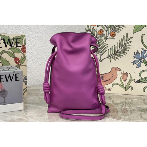 Loewe Flamenco Pocket in Bright Purple nappa calfskin