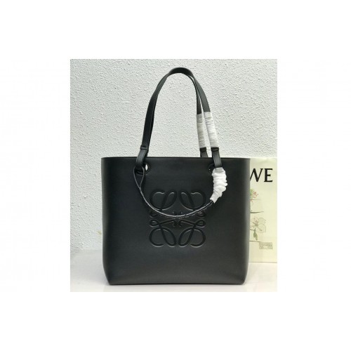 Loewe Medium Anagram Tote Bag in Black classic calfskin