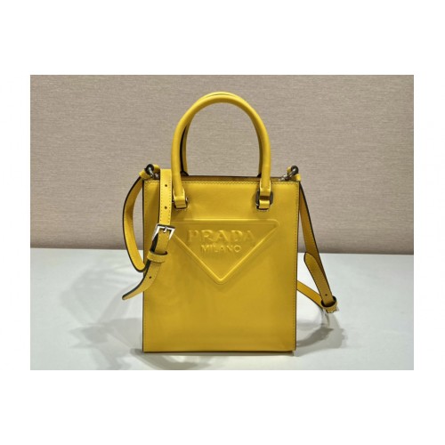 Prada 1BA333 leather bag in Yellow leather
