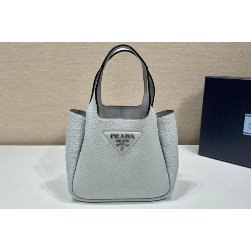 Prada 1BA349 Leather handbag in Gray Leather