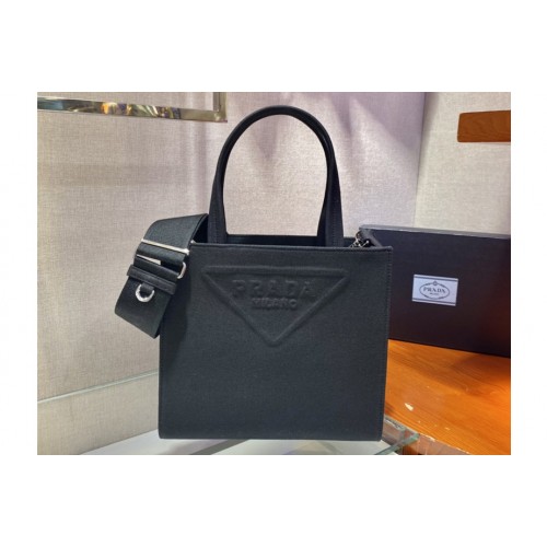 Prada 1BG382 Drill tote bag in Black Fabric