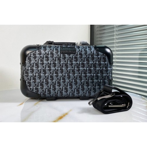Christian Dior 1DRPO164 DIOR and RIMOWA Hand Case hand luggage in Black Dior Oblique Aluminum Christian Dior 1DRPO164 DIOR and RIMOWA Hand Case hand luggage in Black Dior Oblique Aluminum