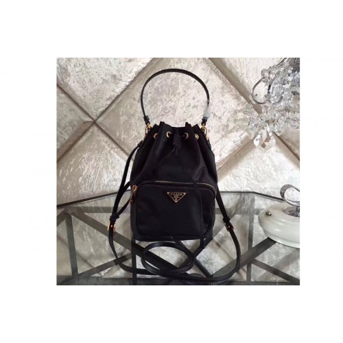 Prada 1N1864 Tessuto Nylon Sling Bag in Black Nylon