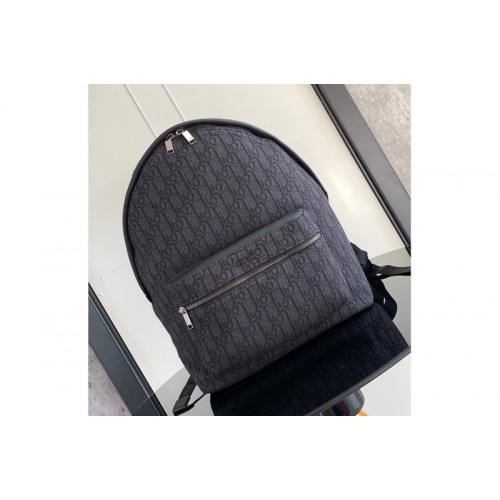 Dior 1VOBA088YKY Christian Dior Rider Backpack in Black Dior Oblique Jacquard Dior 1VOBA088YKY Christian Dior Rider Backpack in Black Dior Oblique Jacquard