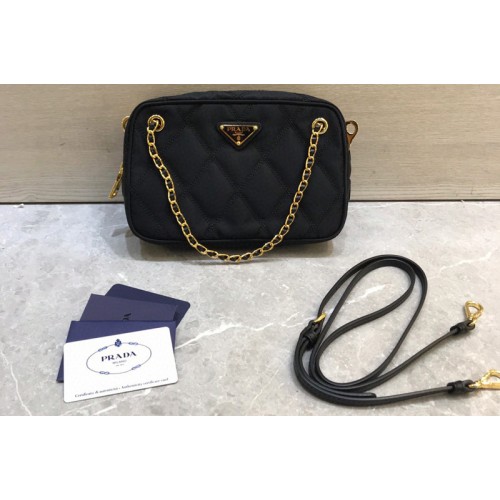 Prada 1BG910 Quilted Fabric Tote Bags