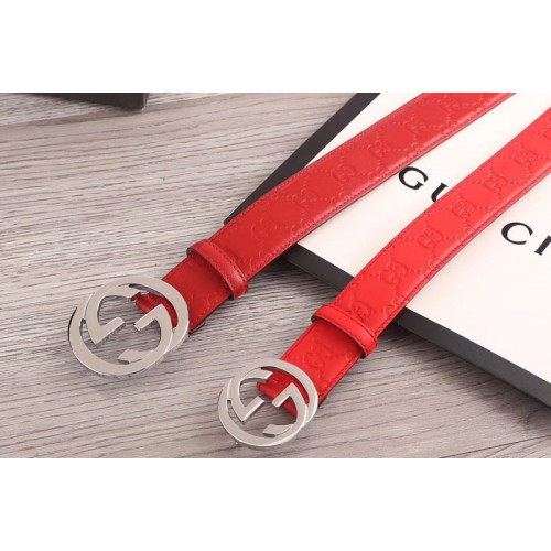 Gucci 34mm 38mm Signature leather belts Red Gucci 34mm 38mm Signature leather belts Red
