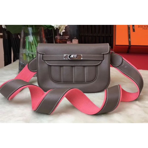 Hermes Berline 20cm Original Swift Leather Bags Elephant grey Hermes Berline 20cm Original Swift Leather Bags Elephant grey