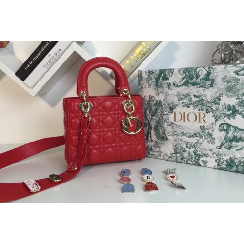 Dior M0538 My ABCDior Lambskin Bags Red Lambskin Leather Dior M0538 My ABCDior Lambskin Bags Red Lambskin Leather