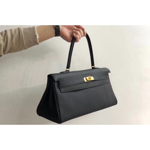 Hermes 42cm Kelly Shoulder Bag in Black Togo Leather Hermes 42cm Kelly Shoulder Bag in Black Togo Leather