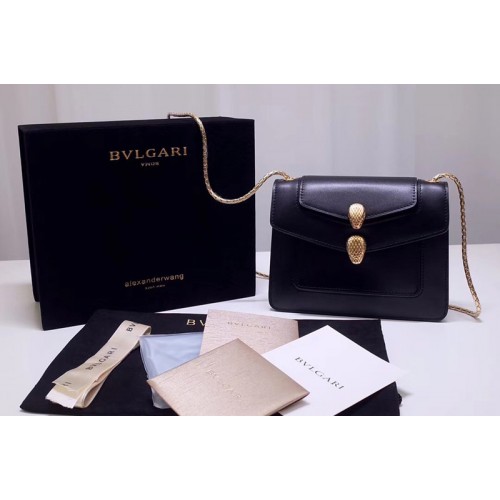 Alexander Wang x Bvlgari Crossbody Bags Black Smooth Calf Leather Alexander Wang x Bvlgari Crossbody Bags Black Smooth Calf Leather