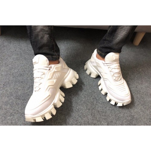 Prada 2EG293 Cloudbust Thunder knit sneakers White Fabric Prada 2EG293 Cloudbust Thunder knit sneakers White Fabric
