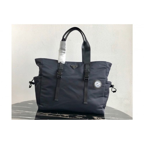 Prada 2VG042 Nylon Tote Bag Blue Nylon Prada 2VG042 Nylon Tote Bag Blue Nylon