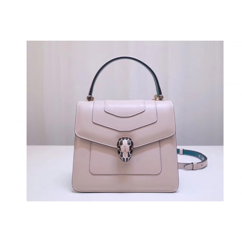 Bvlgari Serpenti Forever 38329 Crossbody Bags Beige Calf Leather Bvlgari Serpenti Forever 38329 Crossbody Bags Beige Calf Leather