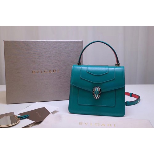 Bvlgari Serpenti Forever 38329 Crossbody Bags Green Calf Leather Bvlgari Serpenti Forever 38329 Crossbody Bags Green Calf Leather