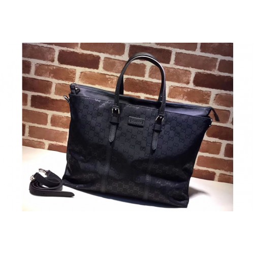 Gucci Nylon Guccissima Light Duffel Bag Black