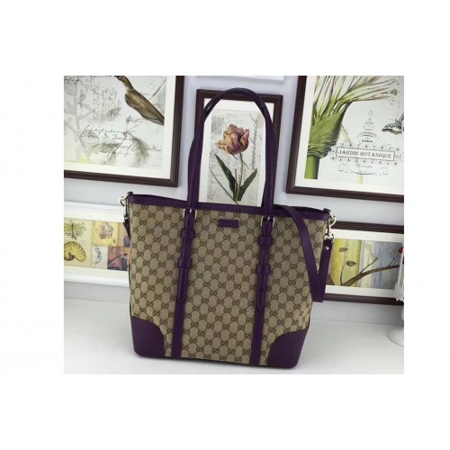 Gucci Canvas Guccissima Tote Bags Purple