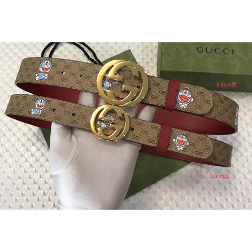 Gucci Doraemon x Gucci 30mm 38mm Belt Supreme canvas Red Leather Gucci Doraemon x Gucci 30mm 38mm Belt Supreme canvas Red Leather