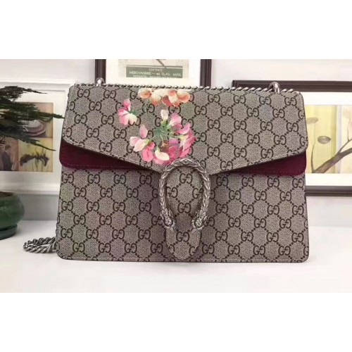 Gucci Dionysus Canvas Shoulder Bag Wine