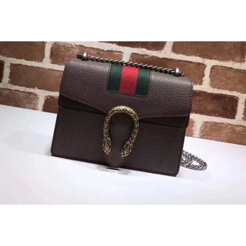 Gucci Dionysus Leather Mini Bags Coffee