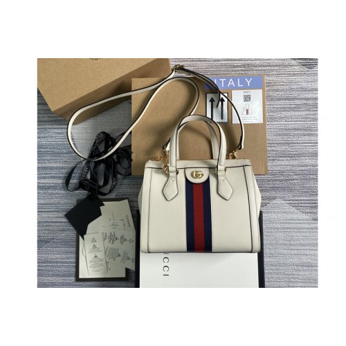 Gucci Ophidia small tote bag in White metal-free tanned leather Gucci Ophidia small tote bag in White metal-free tanned leather