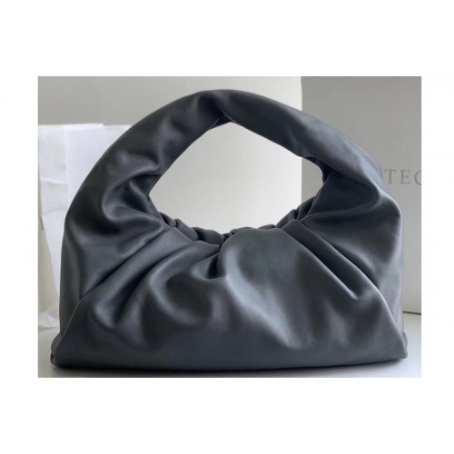 Bottega Veneta The shoulder Pouch bag in Gray Calfskin Leather