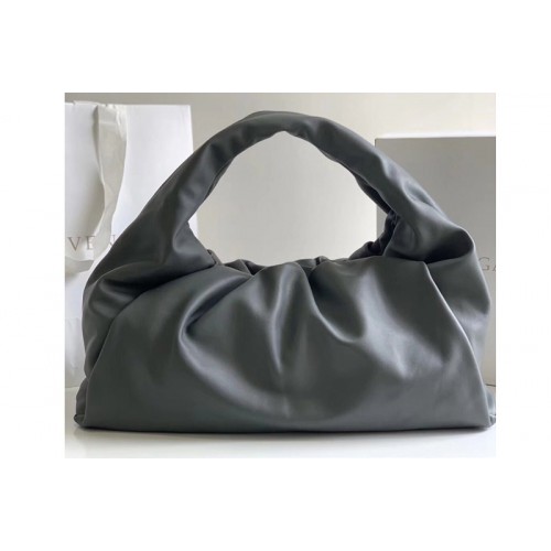 Bottega Veneta The shoulder Pouch bag in Gray Calfskin Leather