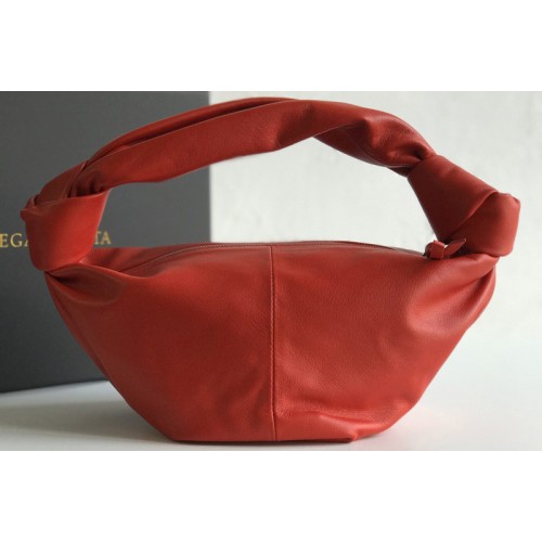 Bottega Veneta Mini top handle bag in Red Calfskin Leather Bottega Veneta Mini top handle bag in Red Calfskin Leather