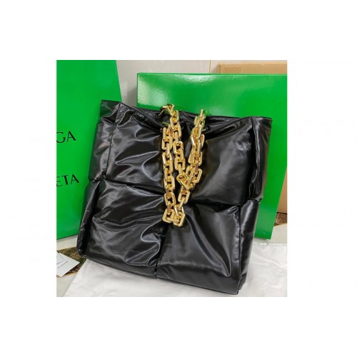 Bottega Veneta Chain Tote bag in Black padded Intrecciato Calf leather