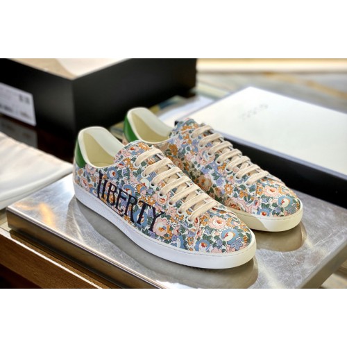 Gucci Mens Ace Gucci Liberty floral sneaker Gucci Mens Ace Gucci Liberty floral sneaker