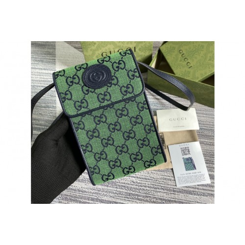Gucci Multicolor mini bag in Green and blue canvas