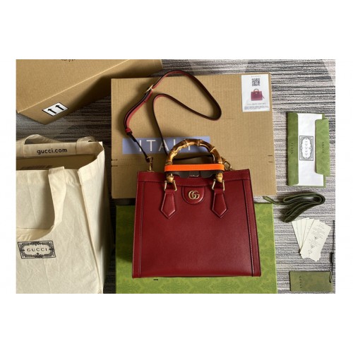 Gucci Diana small tote bag in Red leather Gucci Diana small tote bag in Red leather