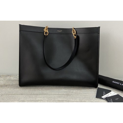 YSL Tote Bag IN Black Leather