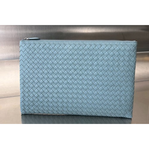 Bottega Veneta Pouch Bag in Gray Leather