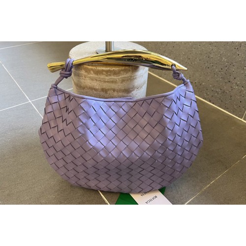 Bottega Veneta Sardine Bag in Purple intrecciato leather