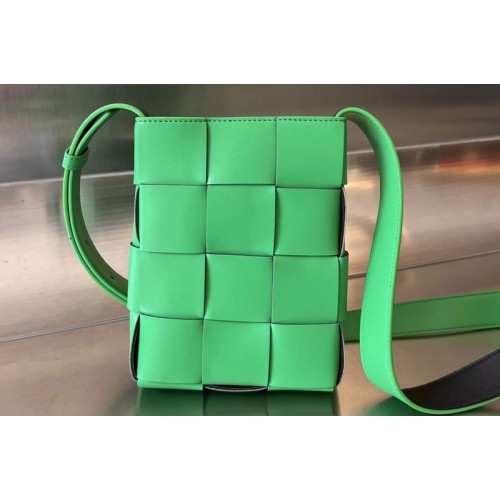 Bottega Veneta Mini Cassette Cross-Body Bag in Parakeet Leather