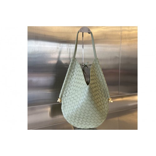 Bottega Veneta Solstice Shoulder Bag in Travertine Leather
