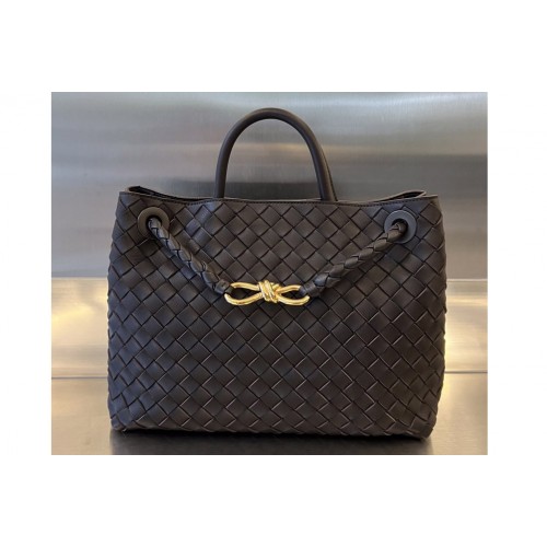 Bottega Veneta Medium Andiamo Bag in Dark Coffee Leather