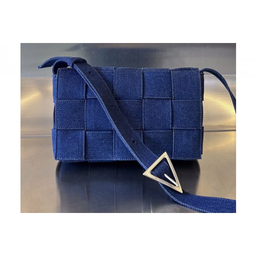 Bottega Veneta Cassette Bag in Indigo Denim Bottega Veneta Cassette Bag in Indigo Denim
