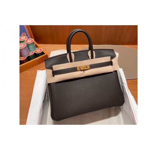 Hermes Birkin 25 bag in Black Togo Leather Hermes Birkin 25 bag in Black Togo Leather