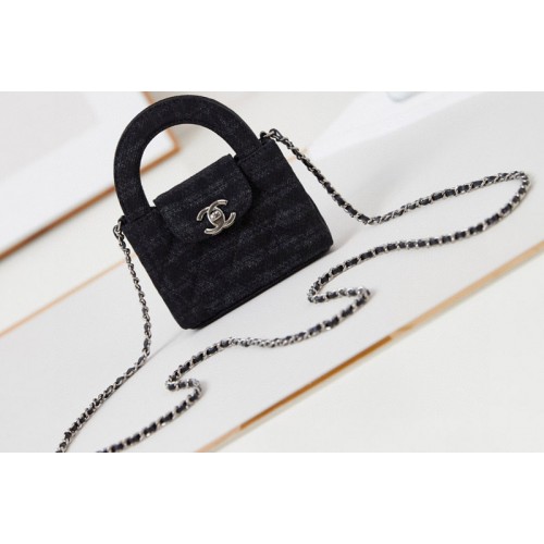 Chanel  AP3435 Clutch with Chain Bag in Printed Denim