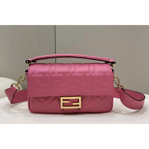 Fendi 8BR600 medium Baguette bag in Red nappa leather bag