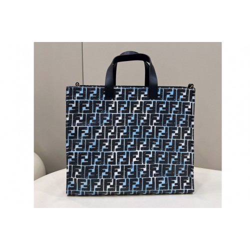 Fendi 8BH357 California Sky Tote Bag in Canvas FF Cloudy Fendi 8BH357 California Sky Tote Bag in Canvas FF Cloudy