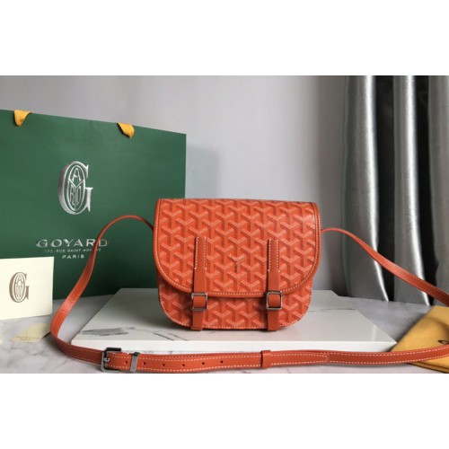 Goyard Belvedere PM bag in Orange Goyardine Canvas