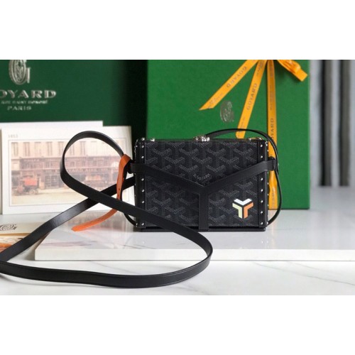 Goyard Minaudiere trunk bag in Black Goyardine Canvas
