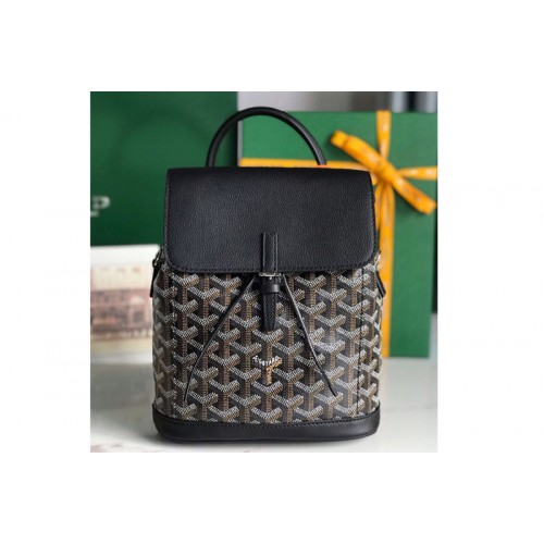 Goyard Alpin Mini backpack in Black Goyardine Canvas & Chevroches Calfskin Goyard Alpin Mini backpack in Black Goyardine Canvas & Chevroches Calfskin