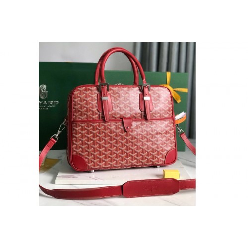 Goyard Ambassade MM Document Case bag in Red Goyardine Canvas