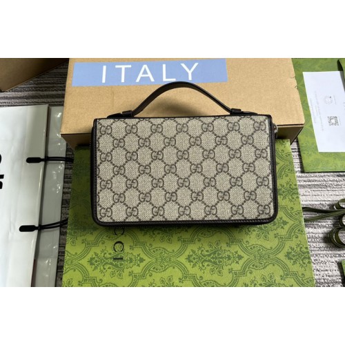 Gucci Travel Case Document Case in Supreme Canvas