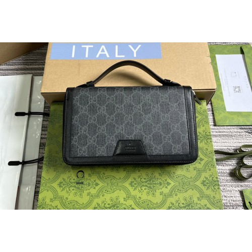 Gucci Travel Case Document Case in Black Supreme Canvas Gucci Travel Case Document Case in Black Supreme Canvas