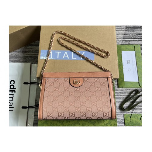 Gucci Ophidia small shoulder bag in Pink canvas Gucci Ophidia small shoulder bag in Pink canvas