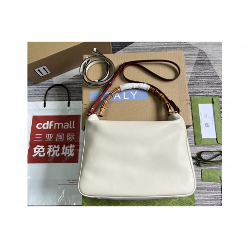 Gucci Diana Large Shoulder Bag in White leather